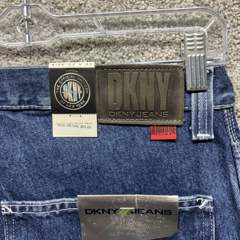 Vintage DKNY Jeans Baggy Wide Leg Y2K 90s Carpenter Skater Mens 32x32 Street NWT